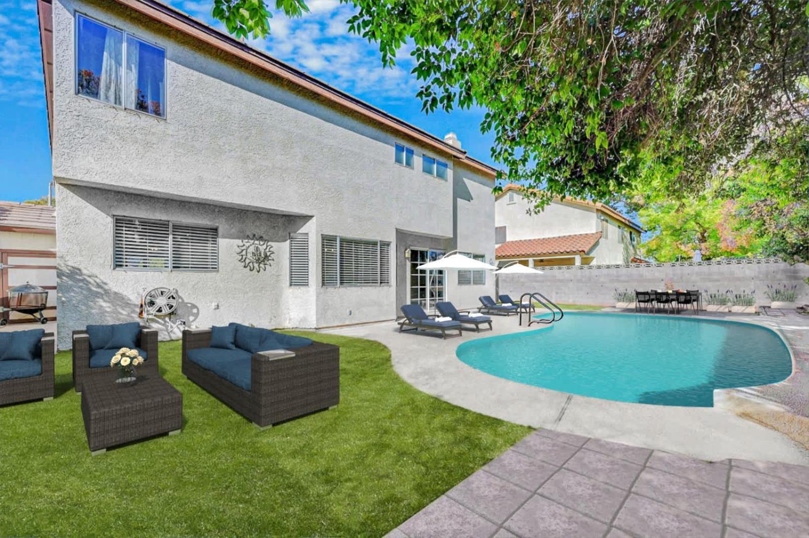 Bright Fun Spacious Home With Pool Las Vegas Exterior photo